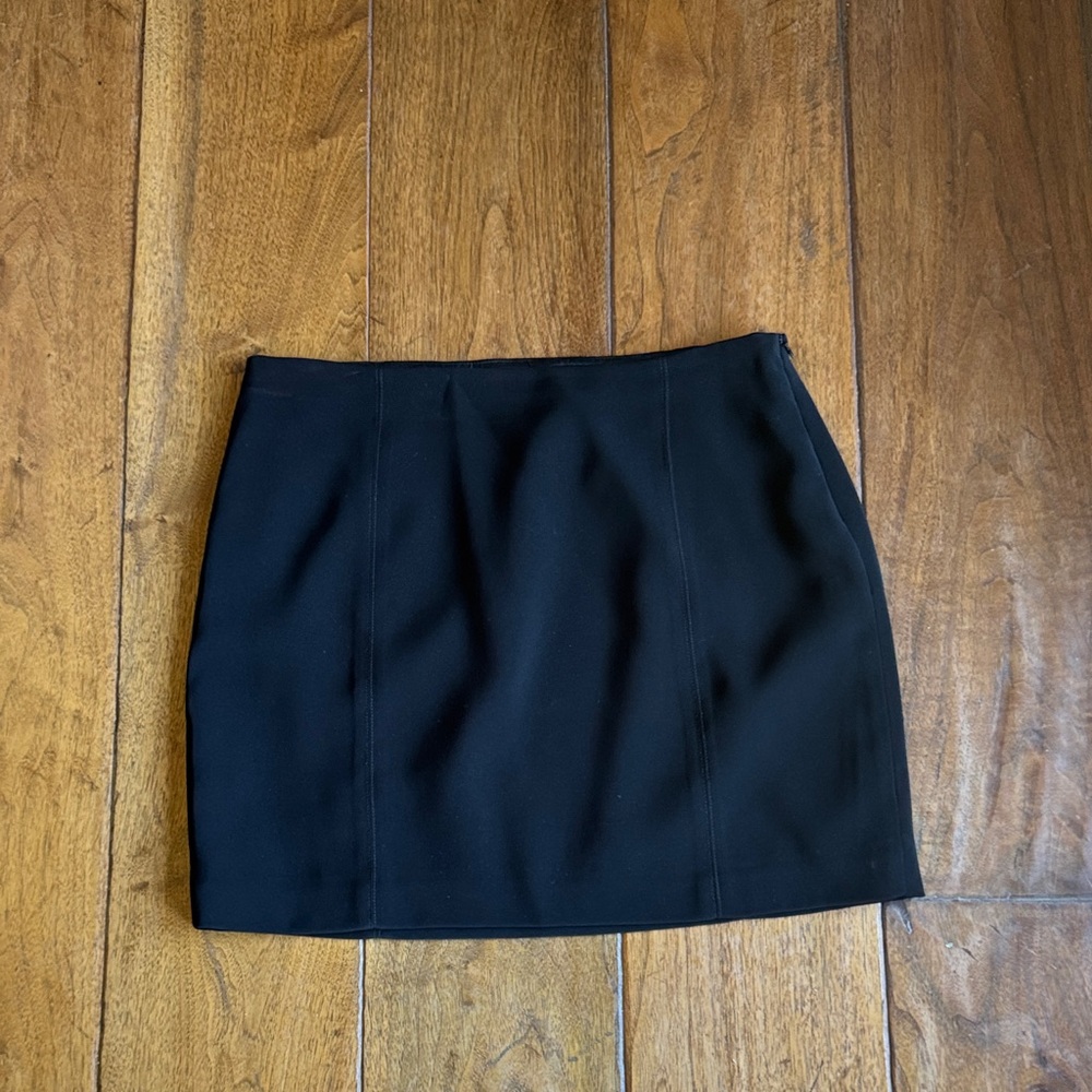 Black mini skirt